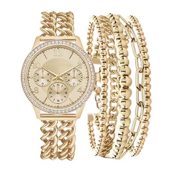 Kendall  Kylie Womens Gold Tone Bracelet Watch